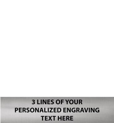 2.6"W x .6"H Silver Flexi Plate