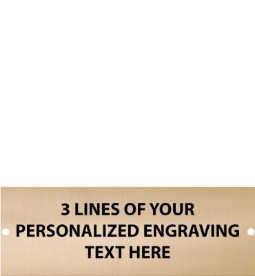 2.5 W x .875 H Gold Flexi Perpetual Plate