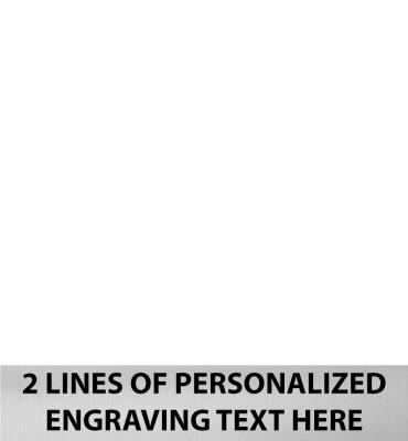 4 W x .75 H Silver Flexi Perpetual Engraving Plate