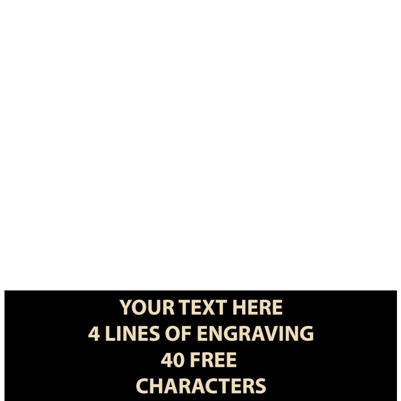 ENG-SHN BLK FLX 3"X1"GLD ENGRV