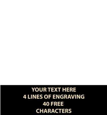 1" x 3" Black Flexi Perpetual Plate For 24 Plt Plq