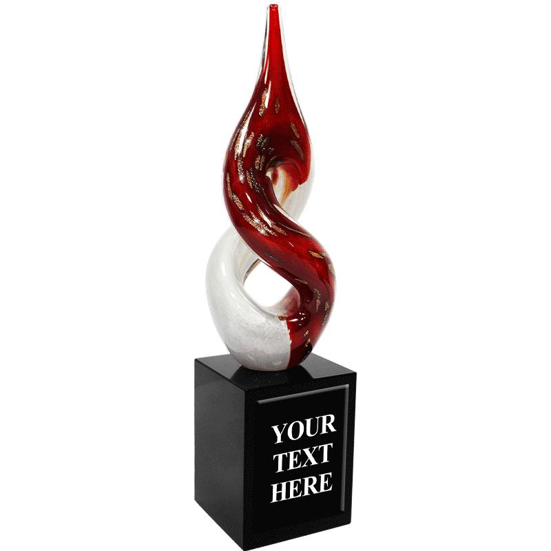 12" RUBY TWIST CRYSTAL