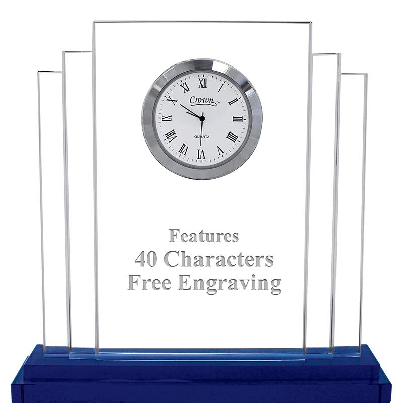 STEPPED SAPPHIRE CRYSTAL CLOCK