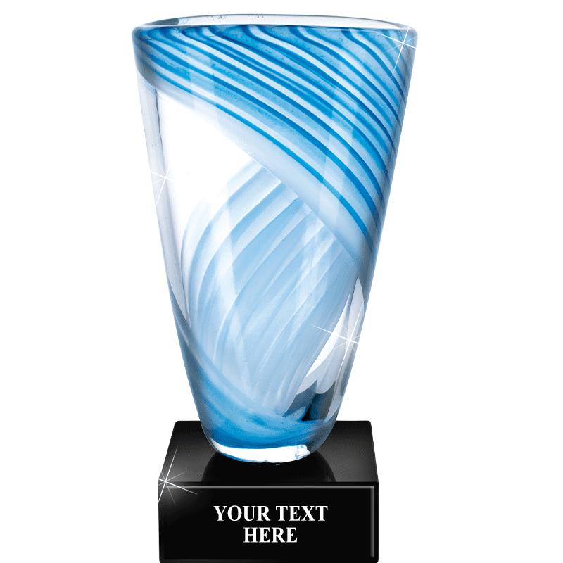 9.5"GRANDE ETHERL SWRL ART GLS