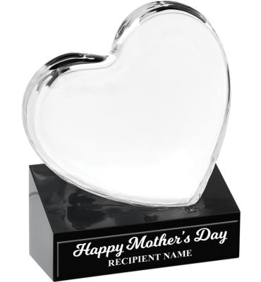 Mother's Day Loving Heart Crystal