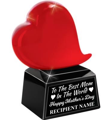 Mother's Day Red Heart Jewel Crystal