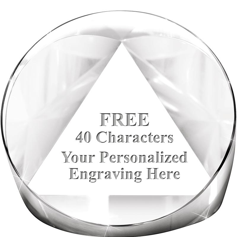 3" CRYSTAL PRISM PAPERWEIGHT