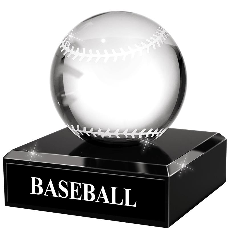 3" CRYSTAL BASEBALL