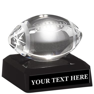 Mini Crystal Sport Pedestals Football Crystal