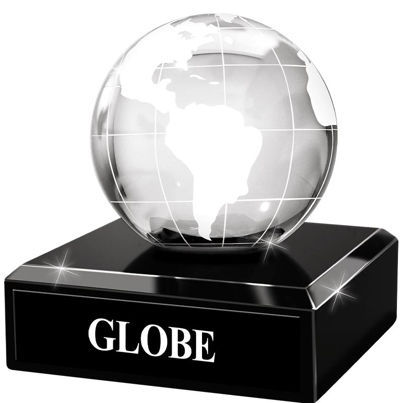 3" CRYSTAL GLOBE