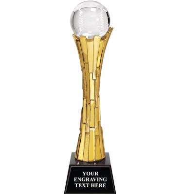 Sundance Baseball Crystal Trophy