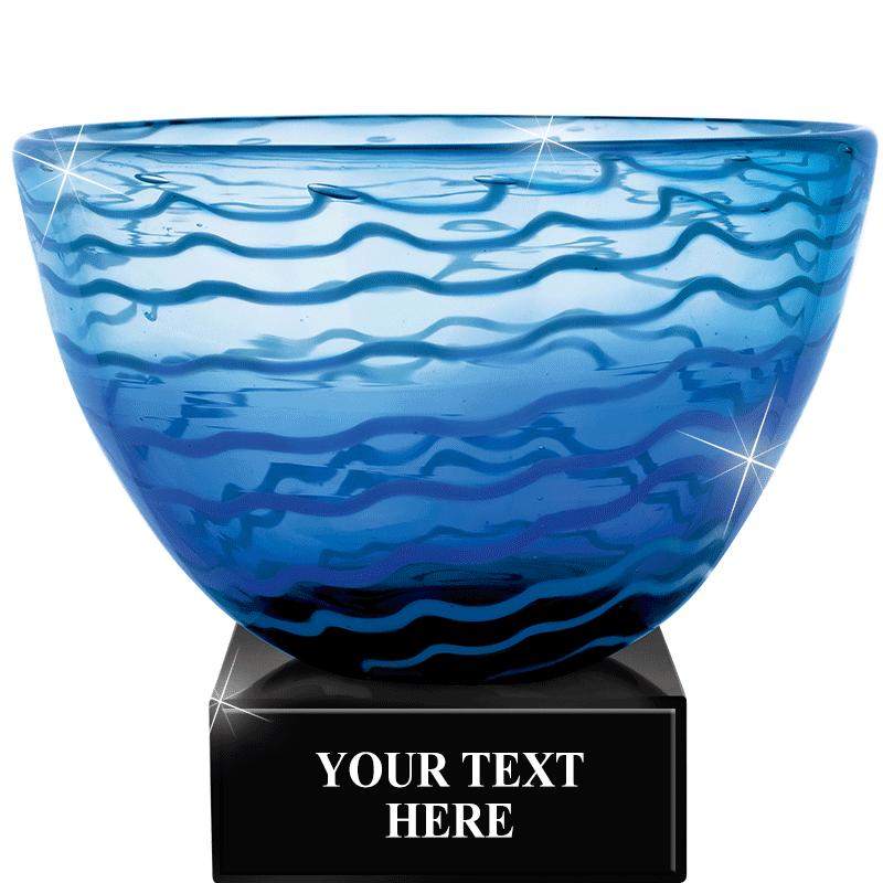 6.25" TIDAL ART GLASS BOWL