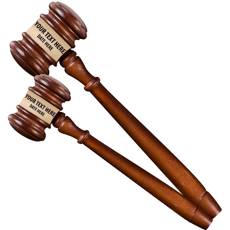 8" WALNUT FINISH GAVEL