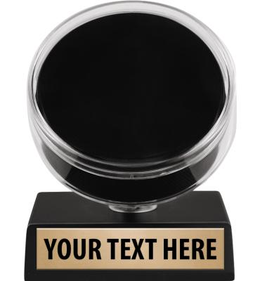 Hockey Puck Holder On Tilt Base