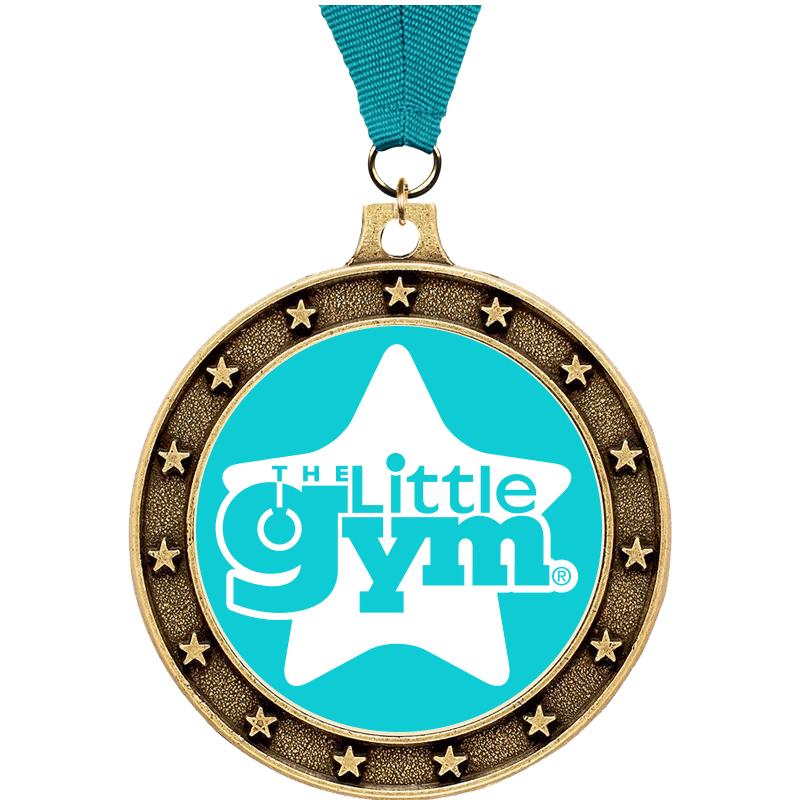 2.5"TEAL STAR UNIVERSE GLD MDL