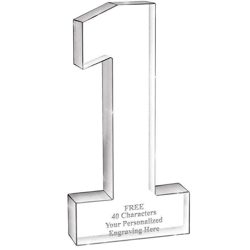 6" 1 YEAR RECOGNITION ACRYLIC