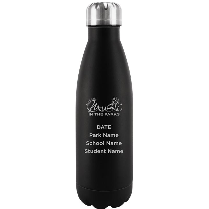 BLACK WATER BOTTLE 17 OZ