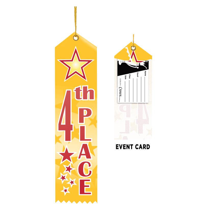 4TH PLACE COLOR SPLASH RIBBON