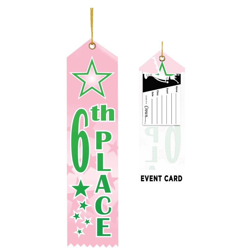 6TH PLACE COLOR SPLASH RIBBON