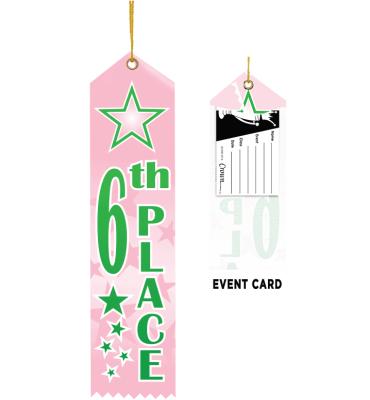 6th Place Color Splash Ribbon