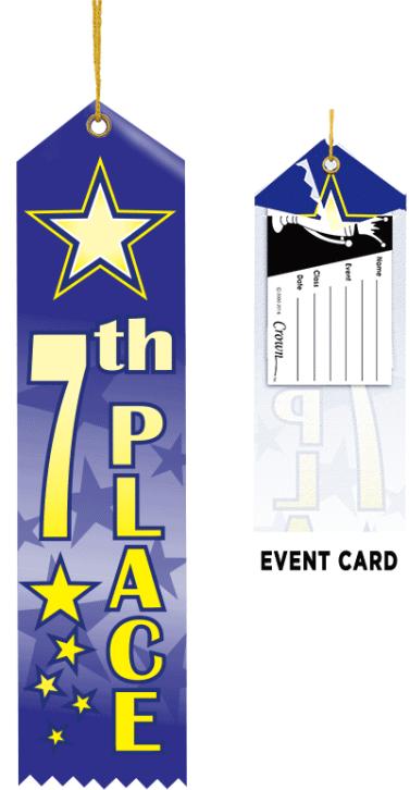 Color Splash 7th Place Ribbon Ribbons | 7th Place 7th Place Ribbon Ribbon