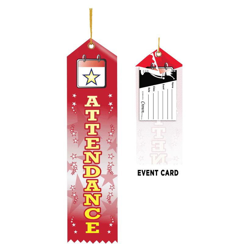 Attendance Ribbons - Crown Awards