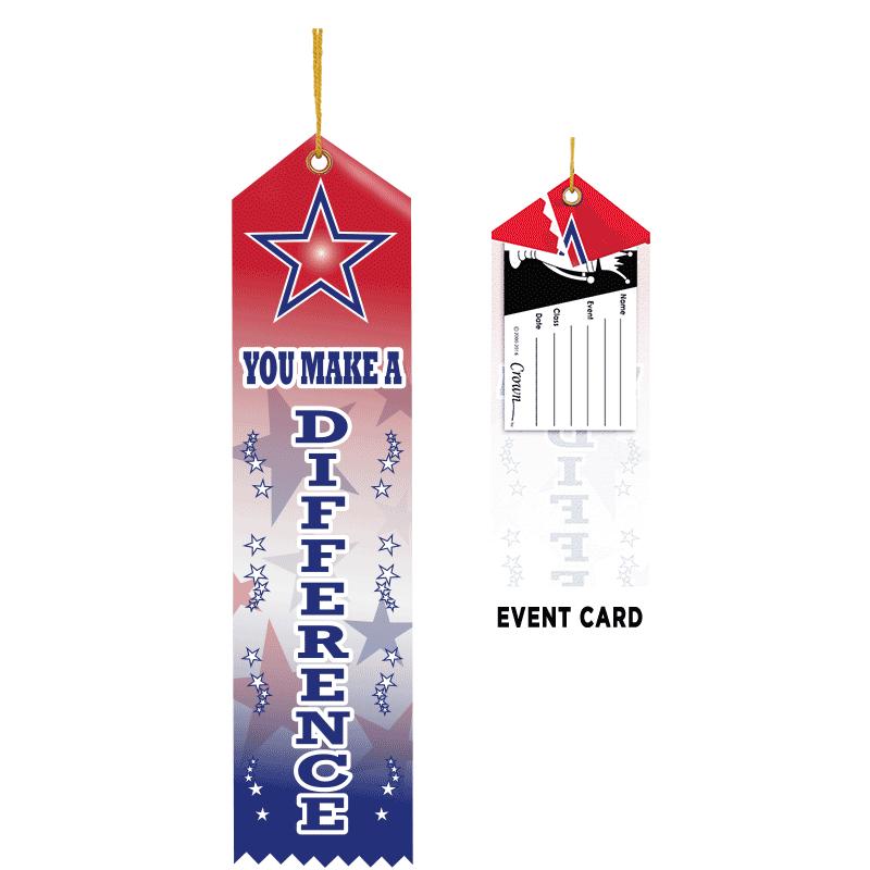 You Make A Difference Ribbons Crown Awards