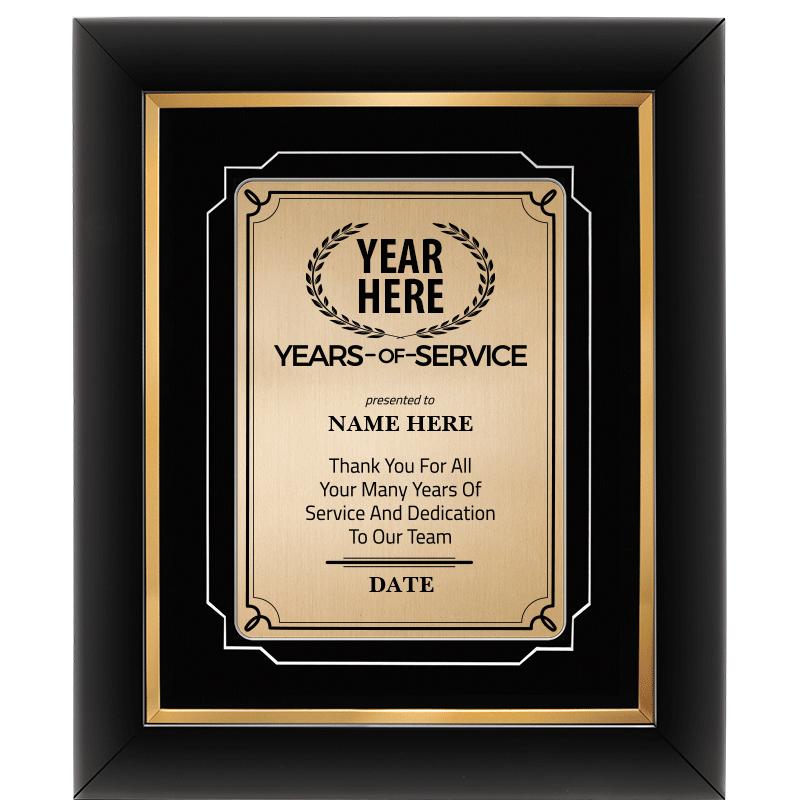 10x12 GOLD DECOR YEARS SERVICE