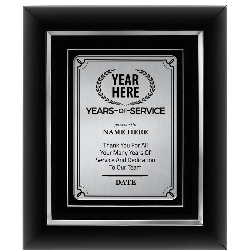 10x12 SLVR DECOR YEARS SERVICE