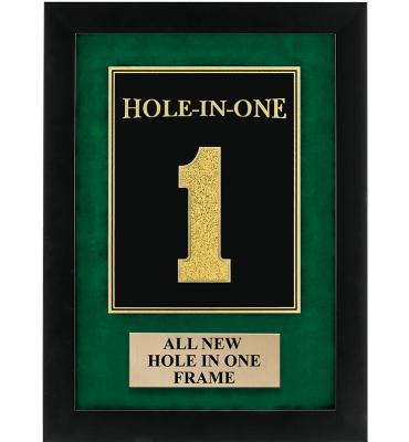 Hole In One Framed Golf Plaque