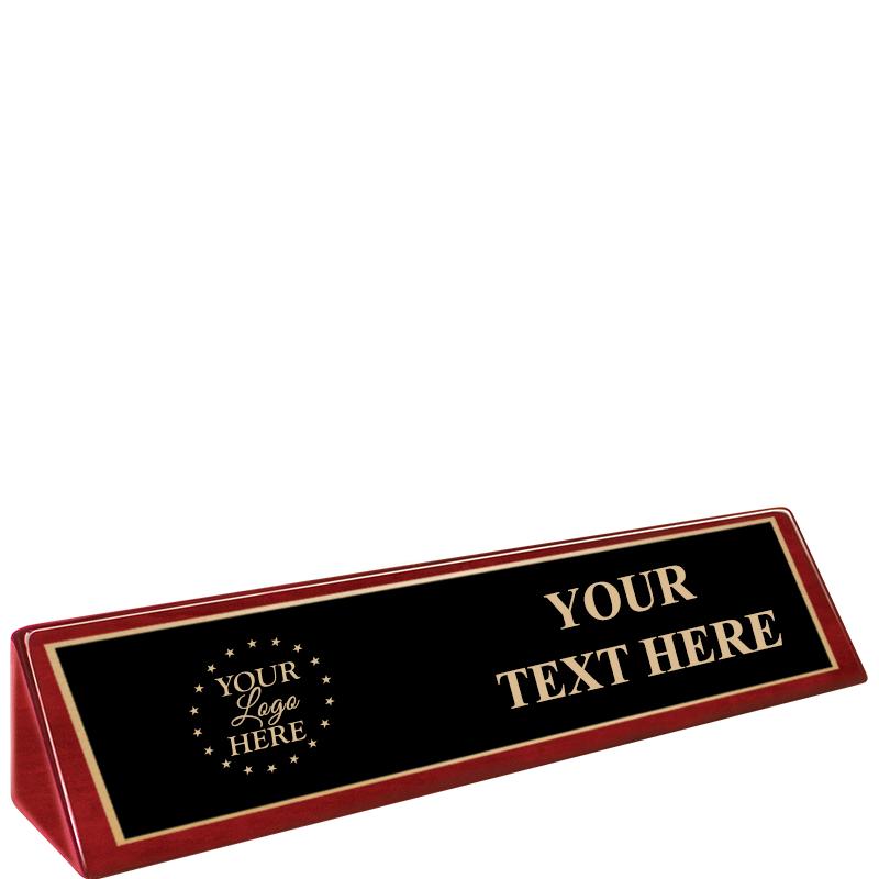 10" x 1.75"ROSEWOOD NAME PLATE