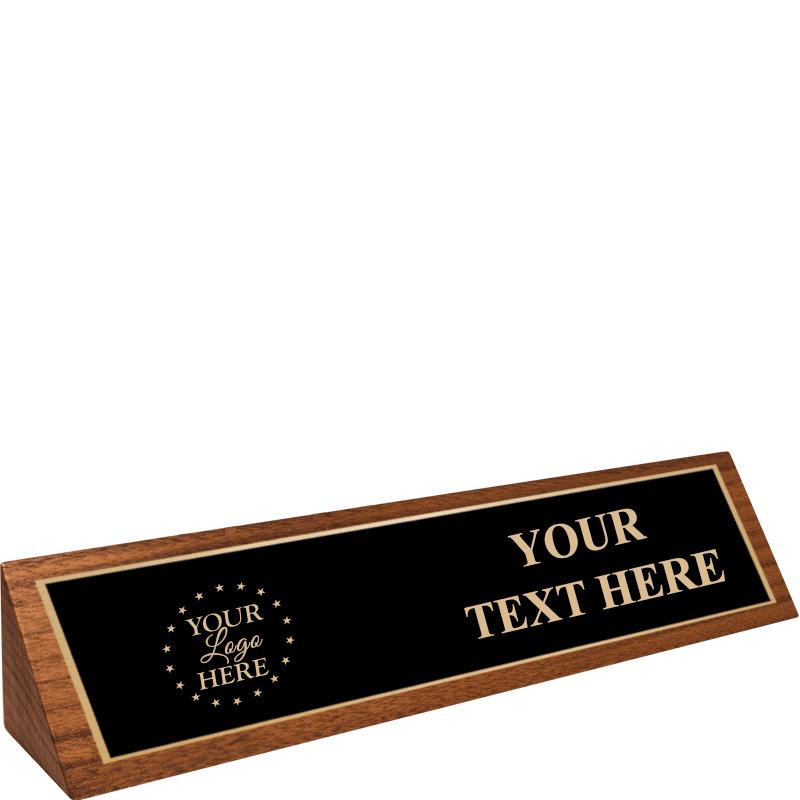 10" x 1.75" WALNUT NAME PLATE