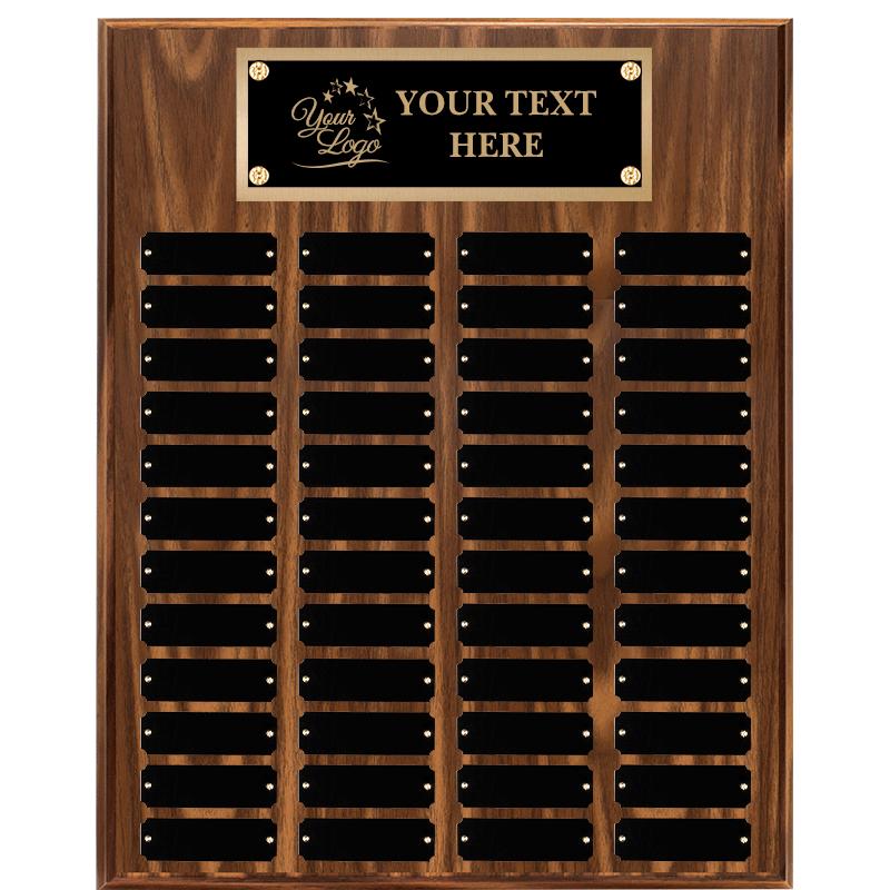 16"X20"48 PLT PRPTL WALNUT PLQ