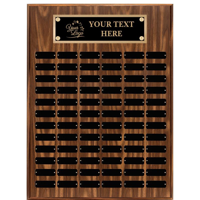 18"X24"72 PLT PRPTL WALNUT PLQ