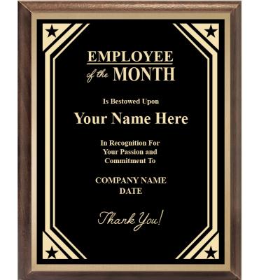 Employee Of The Month Recognition Plaque