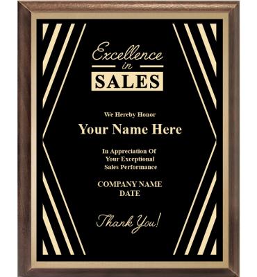 Excellence In Sales Recognition Plaque