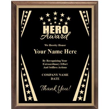 Corporate Plaques | Hero Recognition Plaque