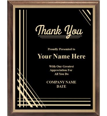 Thank you Recognition Plaque