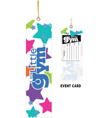White Color Splash Star The Little Gym Award Ribbon