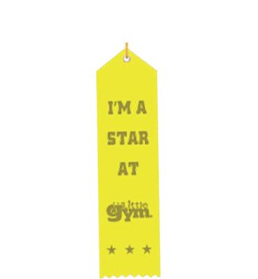 Yellow The Little Gym Award Ribbon