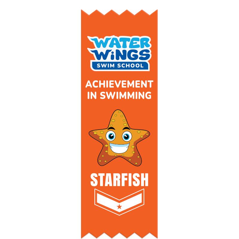 2X6 STARFISH AWARD RIBBON