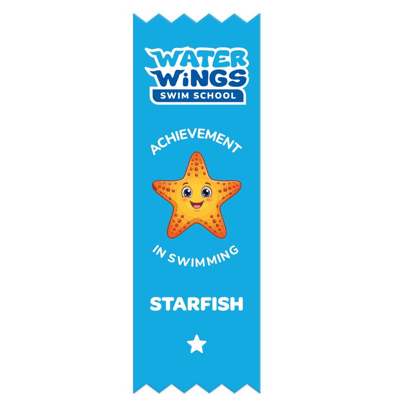2X6 STARFISH AWARD RIBBON
