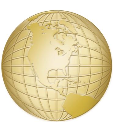 1" 3D Globe Pin