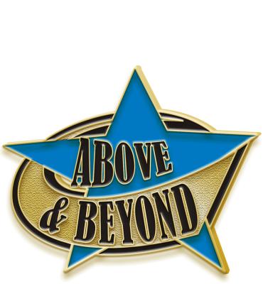 Above & Beyond Recognition Pin