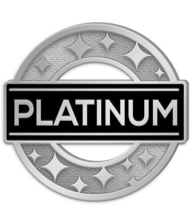Platinum Achievement Pin