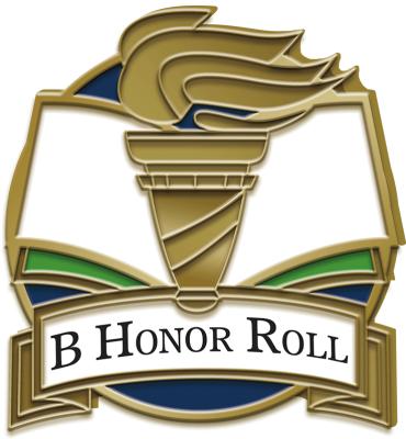 B Honor Roll Torch Pin