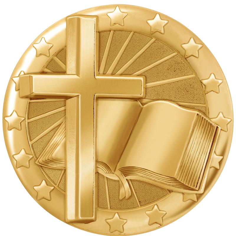 1" 3D BLAZE CROSS PIN