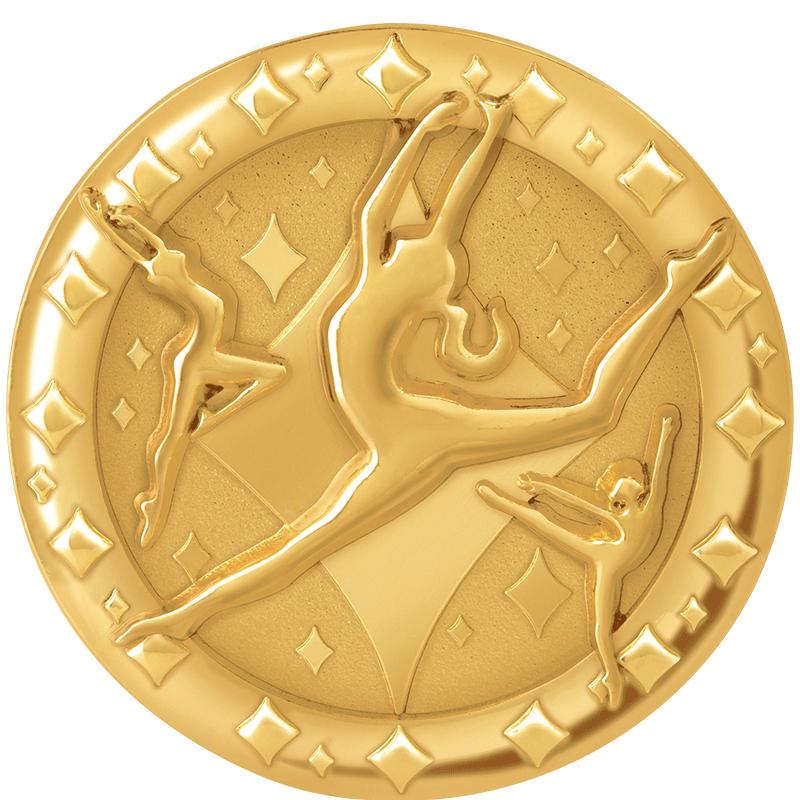 1" 3D BLAZE DANCE PIN