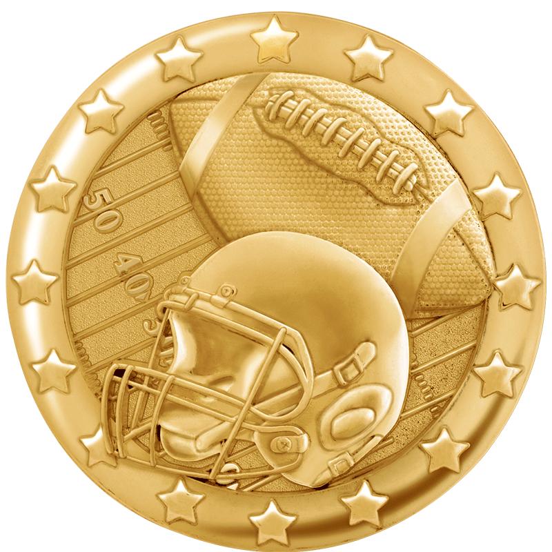 1" 3D BLAZE FOOTBALL PIN