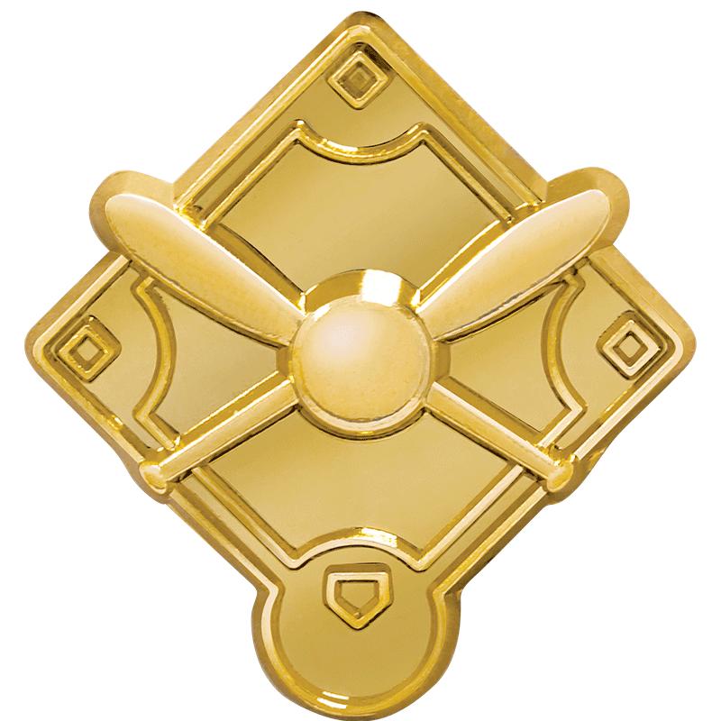 1"Wx1"H CHENILLE PIN-CROSS BAT